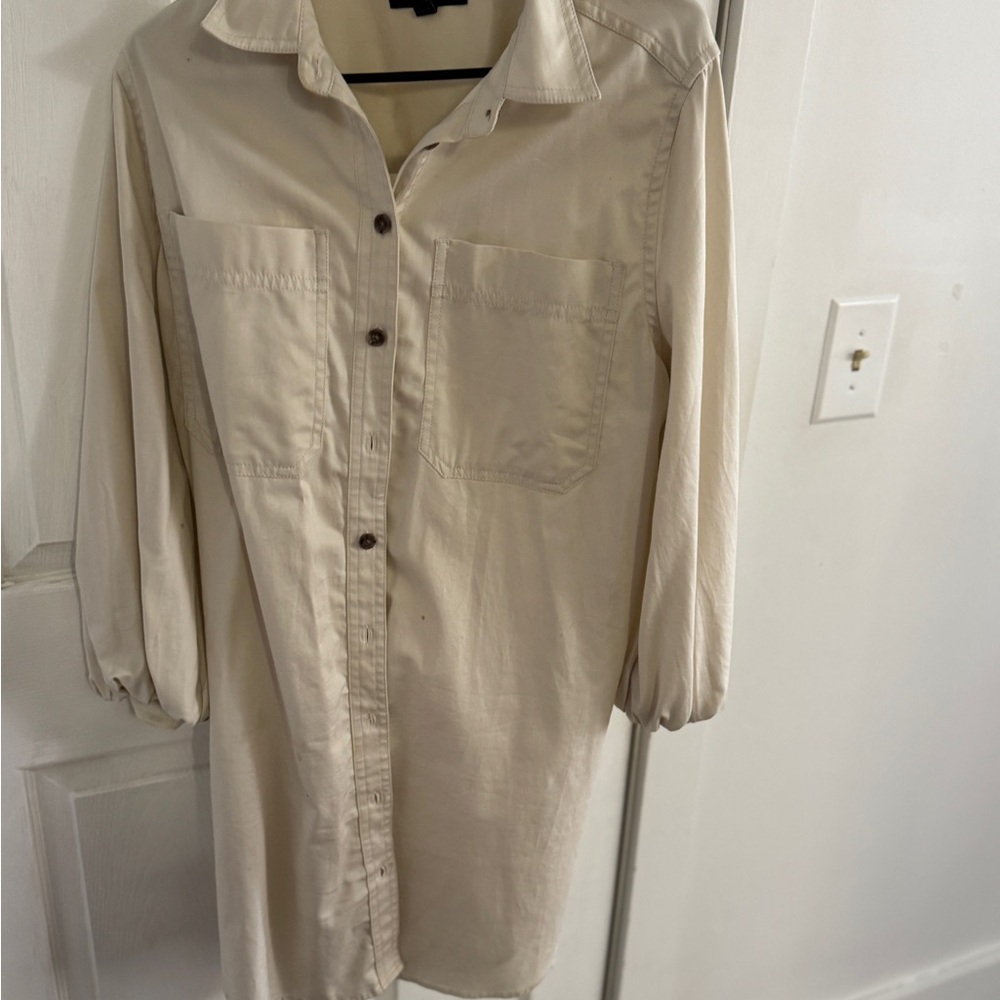 Banana Republic Factory Cream Mini Dress